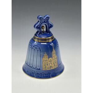 B&G Copenhagen Porcelain 1984 Cathedral Hand Bell #9684 Domkirken Trier A16